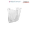 Deflecto Clear Portrait A4 Wall Mounted Document Holder with Antimicrobial