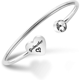 BNQL Godmother Bracelet - Baptism & Proposal Gifts (cuff)