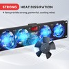 Pyle 19” Rack-Mount Equipment Cooling Fans - 110V/60Hz Power, 4