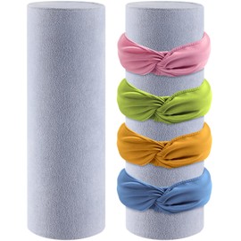 Geetery 2 Pcs Vertical Headband Holder Organizer Hairband Display Stand Headband Stand for Women Hair Hoop Accessories(Black)