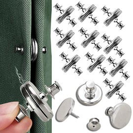 10 Pairs Magnetic Curtain Clips,Double Sided Magnetic Suction Curtain Magnets Closure Prevent Light Leaking Keep Curtain Closed for Home Bedroom Office Curtain Draperies(Sliver)