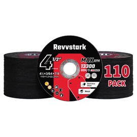 110 Pack Cut Off Wheels 4 1/2 Inch, Thin 4.5" x .045" x7/8" Metal & Stainless Steel Cutting Wheel for Angle Grinder, Cutting Discs with Aggressive Cutting
