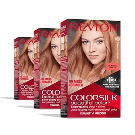 Revlon Colorsilk Beautiful Color Permanent Hair Color, (OLD VERSION) 85B Strawberry Blonde (Pack of 3)