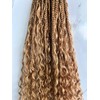 Honey Blonde #27 color Human Hair Crochet Boho Box Braids