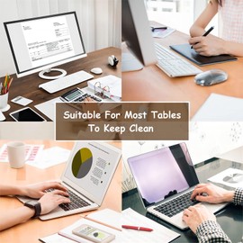 Zydiwo 10pcs 2-3/8 Inch (60mm) Desk Cable Grommet Cable Hole Cover Computer Table Cord Wires Organizer Cord Desk Wire Grommet (White)