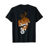 Tiger Angry Pool 8 Ball Billiards Cartoon Character T-Shirt