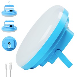 Portable LED Camping Light Rechargeable, 6000mAh, IP65 Waterproof with Magnet for Tent Light Outdoor, Power Outage, Hiking, Emergency, Survival Kit, Blizzard, Hurricane