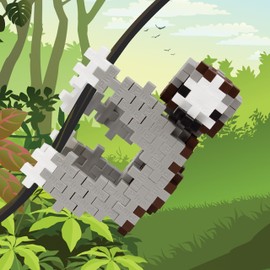 Plus Plus – Sloth – 70 Piece, Construction Building Stem/Steam Toy, Interlocking Mini Puzzle Blocks for Kids - Mini Maker Tube