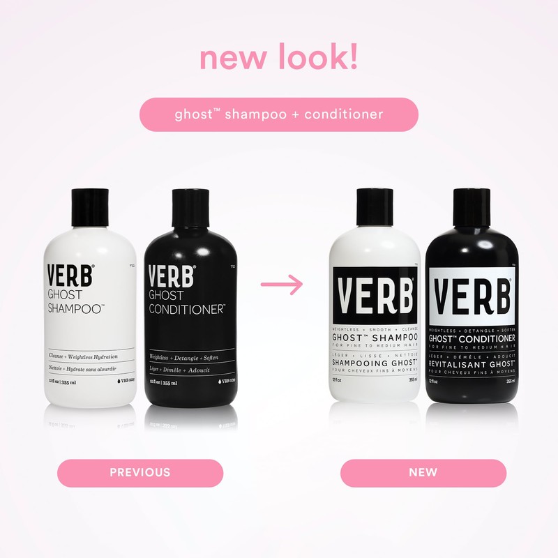 VERB Ghost Shampoo & Conditioner Duo Set, 32 fl oz,