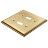 Monarch Abode Double Switch Hand Hammered Toggle Decorative Wall Plate