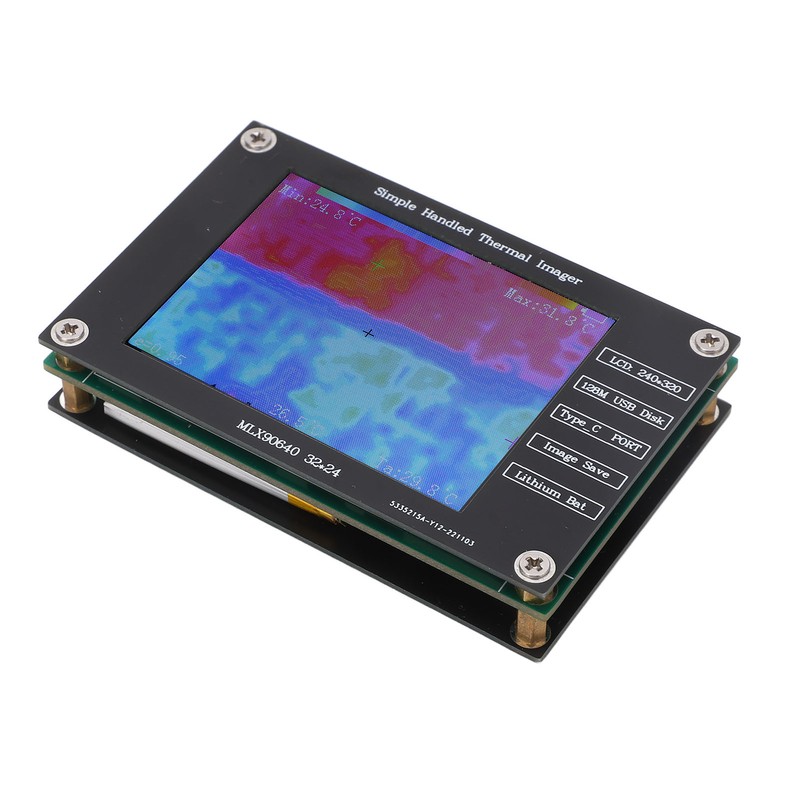 Thermal Imager Infrared Camera Digital Handheld Portable Multifunctional 2.8in LCD