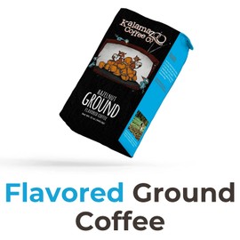 KALAMAZOO COFFEE COMPANY Hazlenut Ground Coffee - Filbert Hills Flavored Coffee | 12oz Bag (1 Pack)
