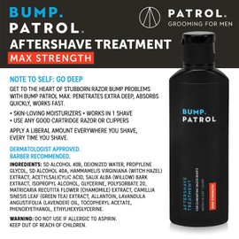 Bump Patrol Maximum Strength Aftershave Formula - After Shave Solution Eliminates Razor Bumps and Ingrown Hairs - 2 Ounces 2 Pack