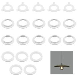 20 Pcs Lampshade Reducer Ring, Lamp Shade Reducer Ring, Lampshade Adapter Rings Shade Adapter Ring Grab Button Style Fitting Parts Room Accessories Holder Fixing Ring Adapter Rings