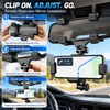 Rearview Mirror Phone Holder for Car, Adjustable Navigation Phone Mount