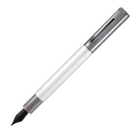 Monteverde USA Ritma Fountain Pen in Silver – Extra Fine Nib, Precision JoWo Stainless Steel, Refillable Ink Cartridge/Converter – Ideal for Professionals & Artists