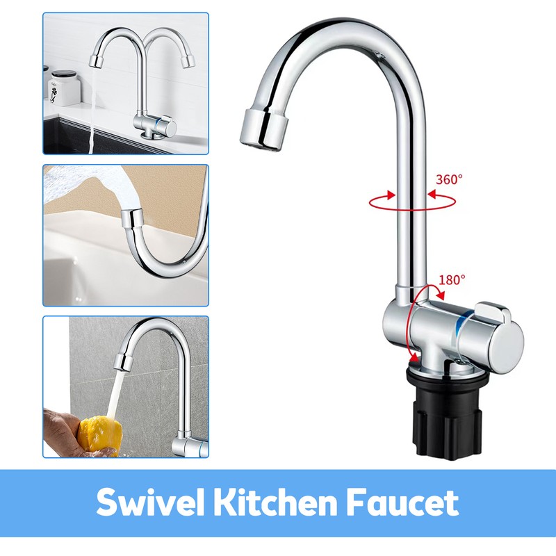 Folding Kitchen Faucets Polish Chrome Single Handle Basin Mixer Tap