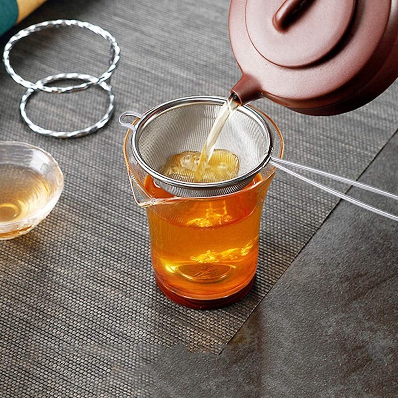 MEDILOE 2 Pcs 304 Stainless Steel Tea Strainer, Tea Fine