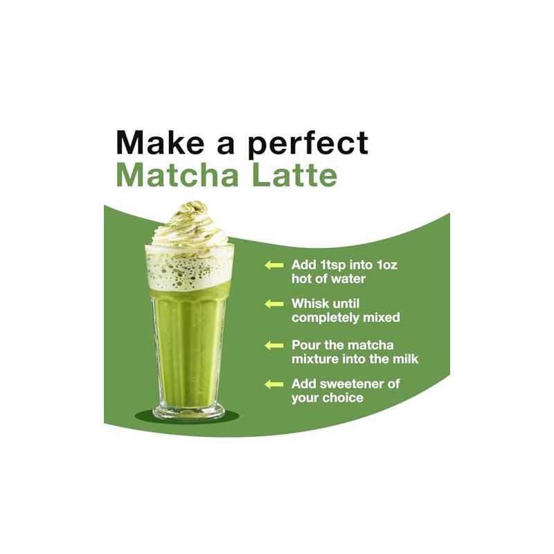 Polvo de té verde matcha orgánico, 114 g (4 oz.)