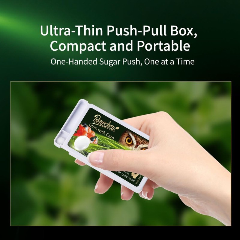 Benechew benechew MINT CANDY WITH GUARANA(50 Total Pieces)