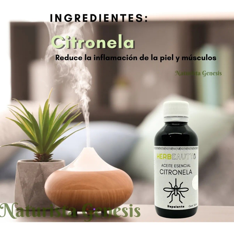 Aceite Esencial Para Aromaterapia Citronela 125ml Pack2