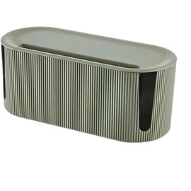 Cable Box, Dustproof Cable Management Box, Cable Management Box, Cable Box for Hiding Cables and Power Strips, Adapters and Cables, Cable Collector (Green)