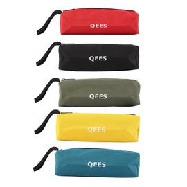 QEES Kleine Werkzeugtasche 3 Stücke von Mehrzweck Leinwand Werkzeugtasche Elektriker Organizer mit Reißverschluss 9.5L x 3.4W x 2.8H Zoll für Geschenk (GJB 05) (5 Farben)