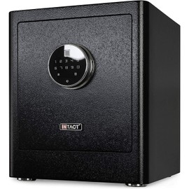 Intact Compact Quick Access Biometric Fingerprint Safe With Nex-Gen Full Keypad Module Tall Black by Eylar