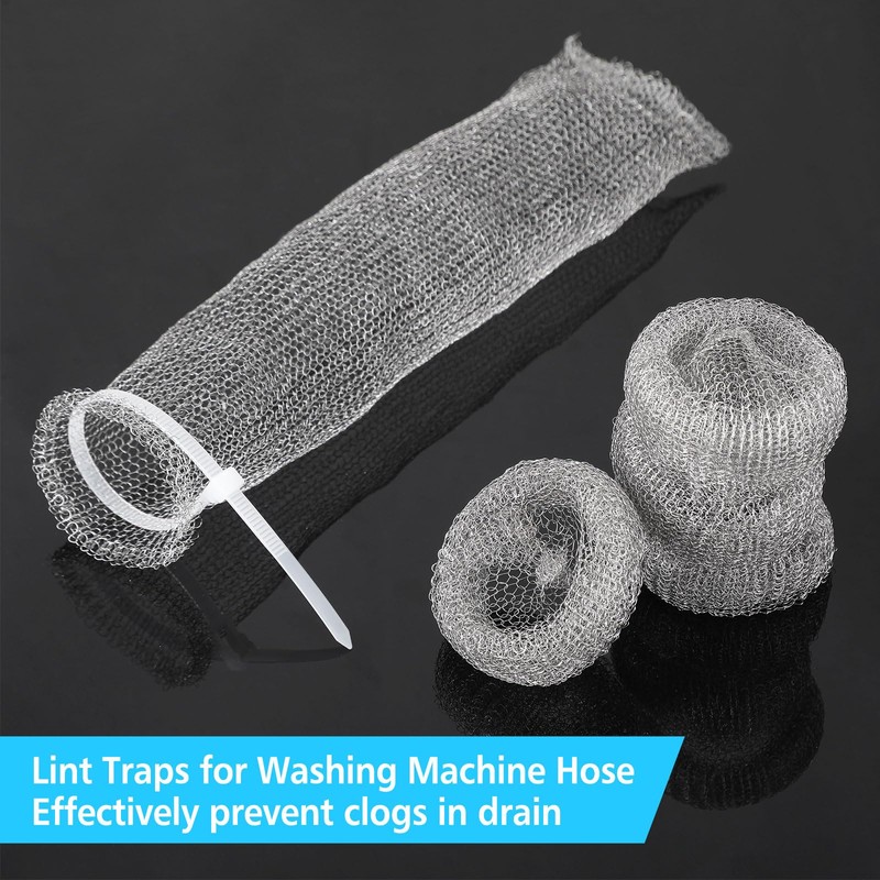 200 Pack Washing Machine Lint Traps for Washing Machine Hose