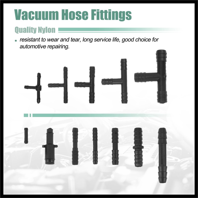 Hihaha 113 Pcs Automotive Vacuum Hose Connector Assortment Kit Durable