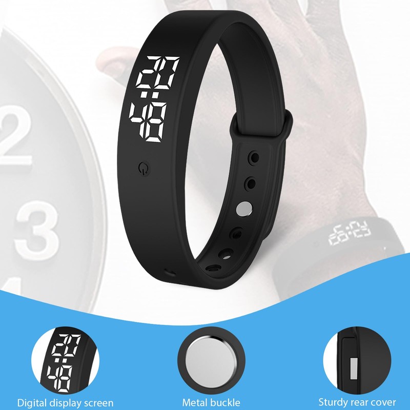 FOGARI Vibration Alarm Clock Memory Clock Vibration Alarm Clock up