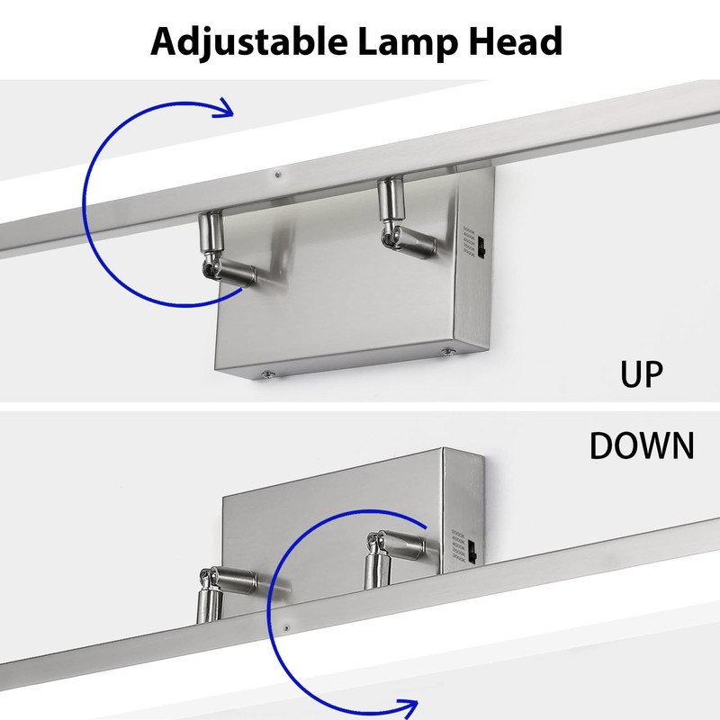 SOGOTING 48in LED Vanity Light, Dimmable 46W 3000K-5000K 5CCT Modern