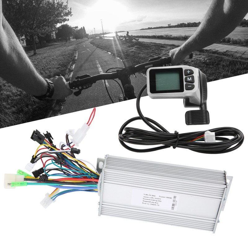 36V/48V 1000W 124DX Brushless Motor Controller Box LCD Display for