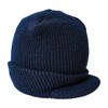Winter Beanie Cap with Visor, Genuine G.I. 100% Wool Fitted