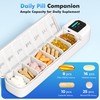 Smart Pill Dispenser with Alarm & Bluetooth, 7-Day Once-Daily Organizer