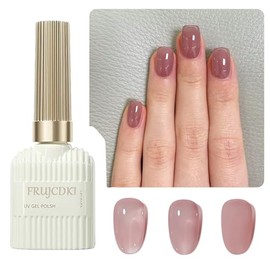 15ml Esmalte De Uñas De Gel UV Translúcido Blanco Lechoso Rosa Desnudo Marrón Colores Esmalte De Uñas Para Todas Las Estaciones Neutro Soak off LED...