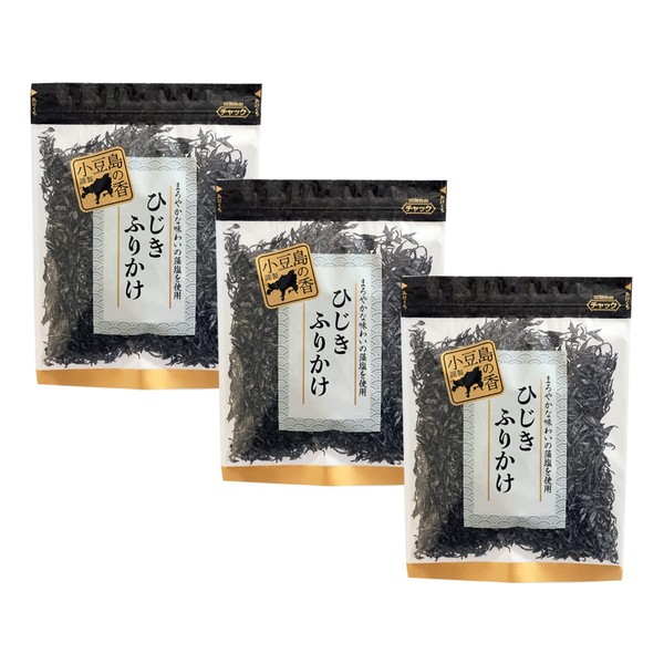 Hijiki Furikake [Mellow Soft Type Hijiki Furikake 2.1 oz (60 g) x 3 Bags] Boiled Tsukudani, Hijiki, Shodoshima Soft Furikake, Rice Companion, Shima, Shodoshima Incense Mail Order