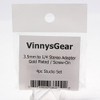 VinnysGear 3.5mm to 1/4 Screw On Stereo Adapters for Headphones