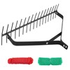 YIVIKPE 32" Aquatic Weed Rake, 6.3" Steel Rod Lake Weed