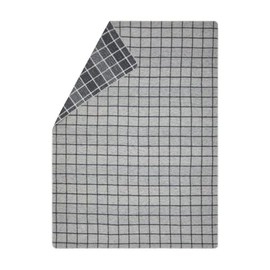David Fussenegger Light Cuddly Blanket Checked 140 x 200 cm Soft Flannel Blanket Made from Recycled Cotton Sustainably Produced ÖkoTex100 GRS Made in Austria Colour Raw White