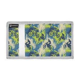 Kids Wallets Dirt Bikes Boys Girls Trifold Purse
