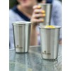 Greens Steel #1 Premium Stainless Steel Cups 16 oz/ 475ml