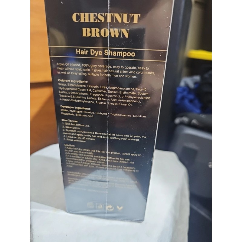 Eternal Spirit Beauty hair dye shampoo chestnut brown