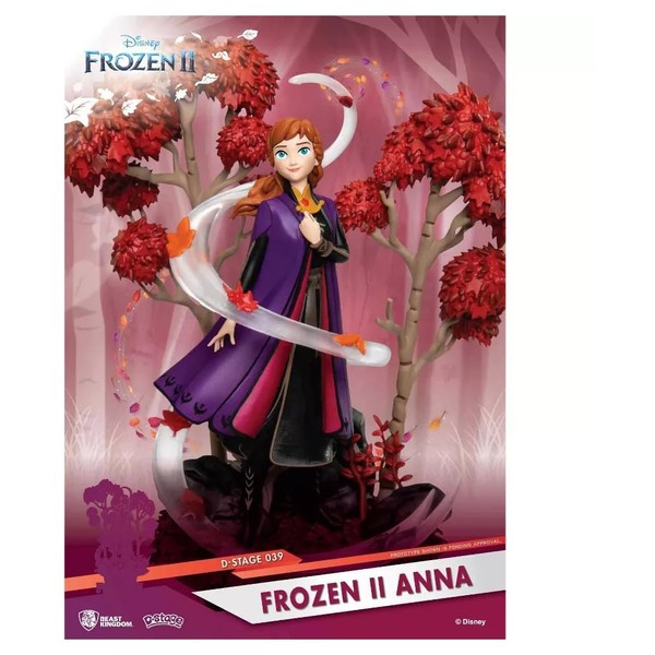 Beast Kingdom Frozen II: Anna DS-039 D-Stage Series Statue, Multicolor 6 inches