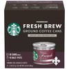 Starbucks French Roast Dark Roast Ground Coffee Cans, 8 x