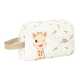 Sophie La Girafe Honey Thermal Breakfast Bag, Thermal Breakfast, Quality and Maximum Resilience for Meals, Recreation, 21.5 x 6.5 x 12 cm, Light Beige, Estándar, Casual, light beige, Casual