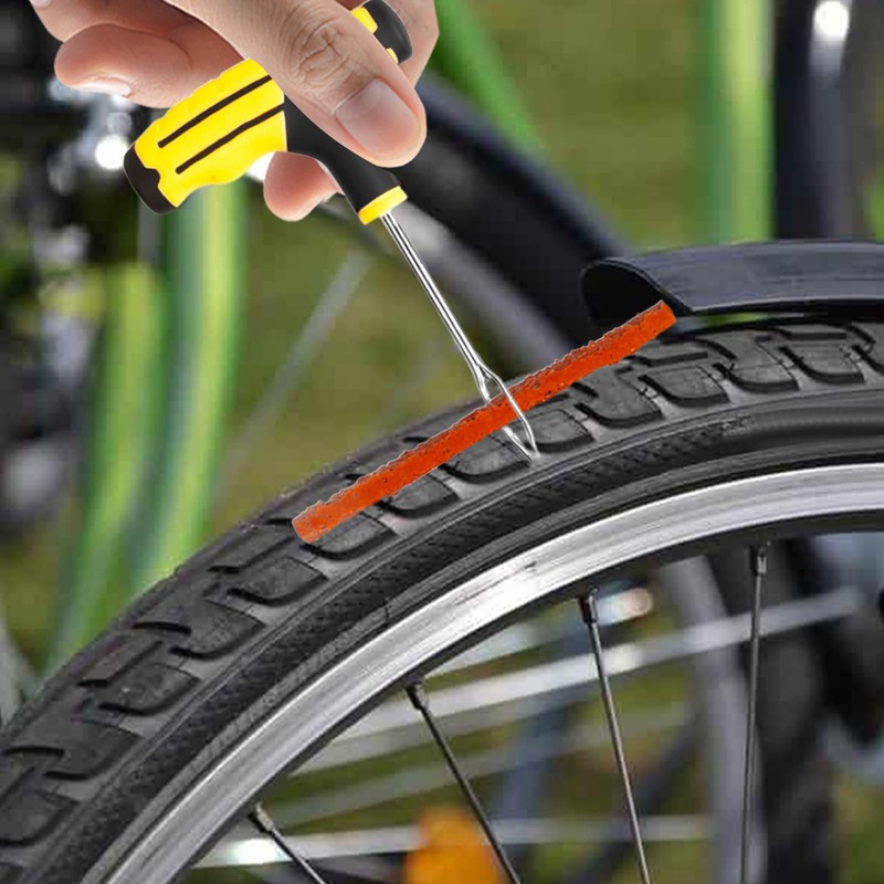 Flat Tire Repair Kit,Heavy Duty Car Flats Tire Plug Kit