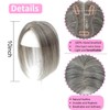 GULALUUK Hair Toppers for Women Real Human Hair 10 Inch