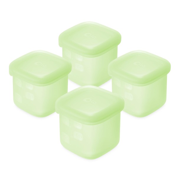 Olababy Olababy Clear Sense Silicone Storage Containers 4pk for Baby