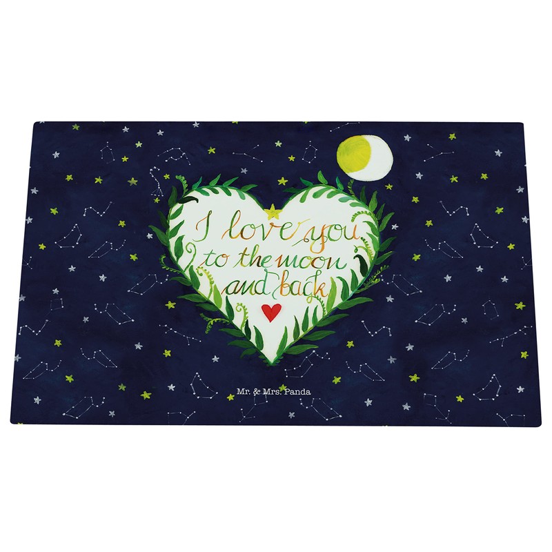 Mr. & Mrs. Panda Medium Glass Chopping Board Love u